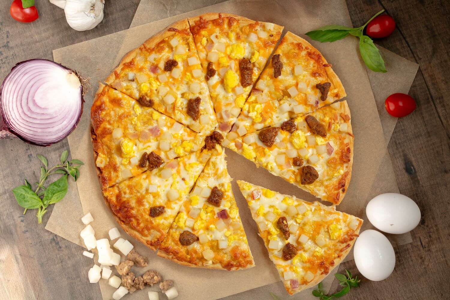 Bella Napoli breakfast pizza