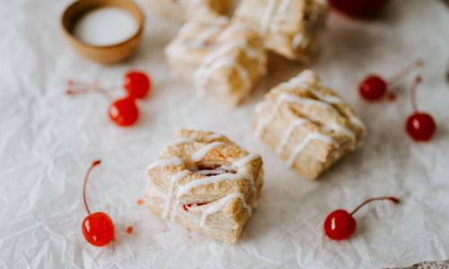 Cherry Pastry Puffins
