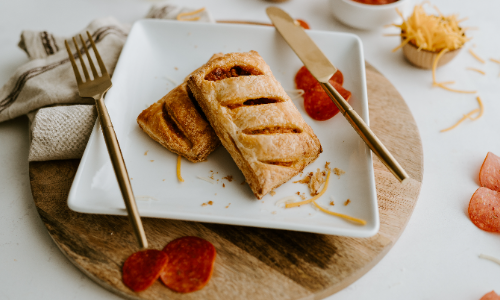 Pepperoni Pizza Pastry Puffins