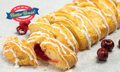 Cherry Butter Braid pastry